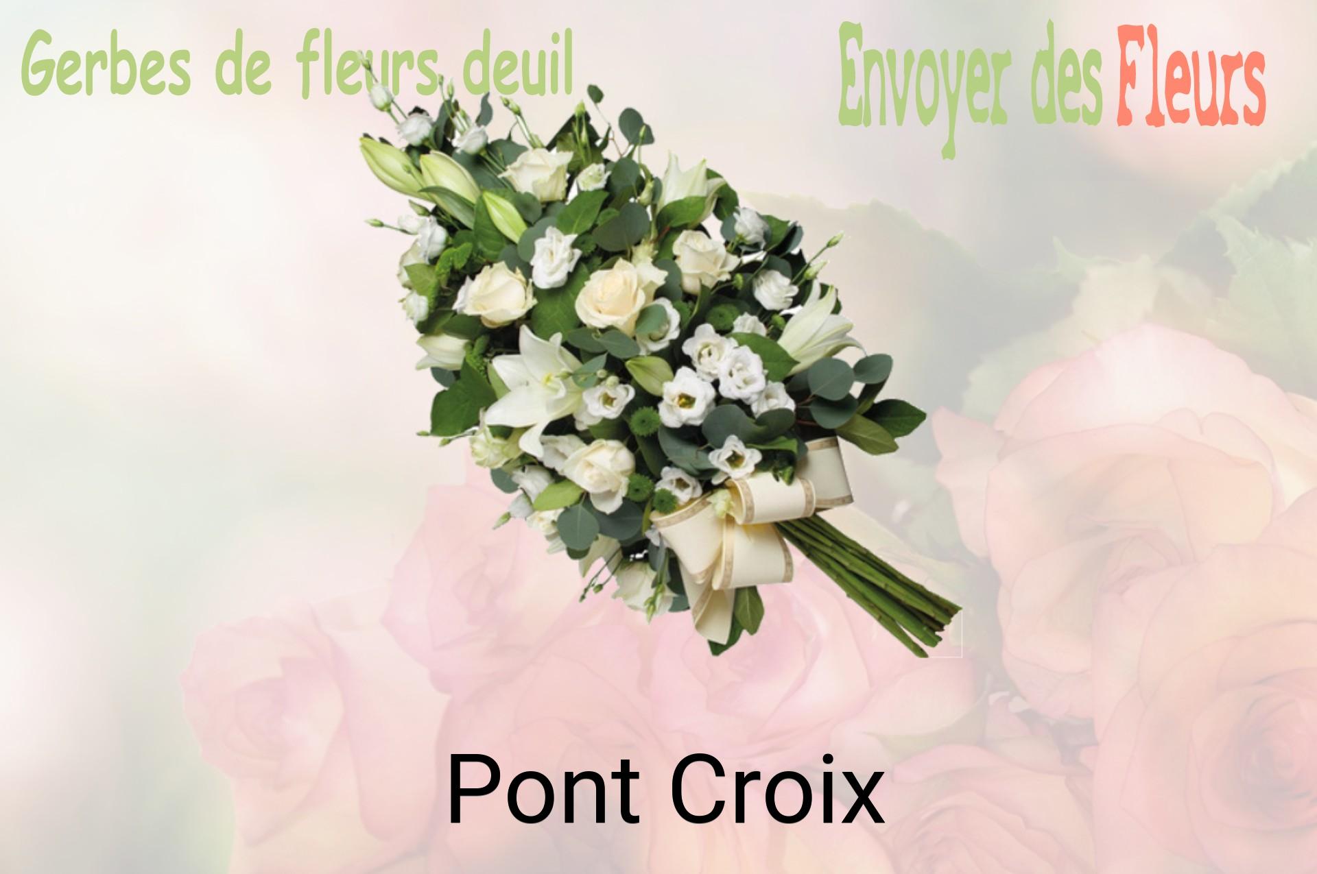 Gerbe de fleurs de deuil livrée à Pont-Croix
